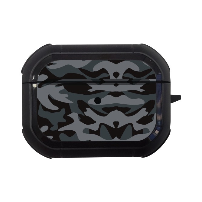Vỏ Bảo Vệ Toàn Diện 360 Độ Họa Tiết Rằn Ri Kèm Móc Khóa Cho Airpods Pro 3/2/1