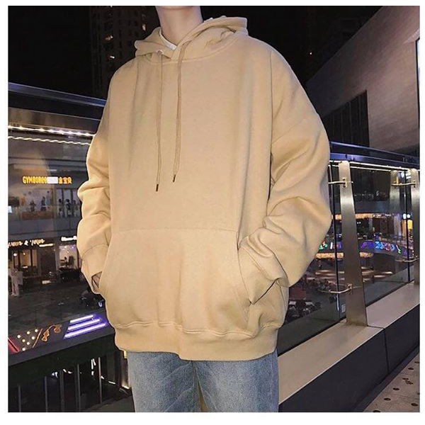 Áo hoodie nhiều màu unisex, sweater dài tay form rộng đẹp, nỉ trơn có mũ mặc đôi nam nữ cá tính Ulzzang | BigBuy360 - bigbuy360.vn