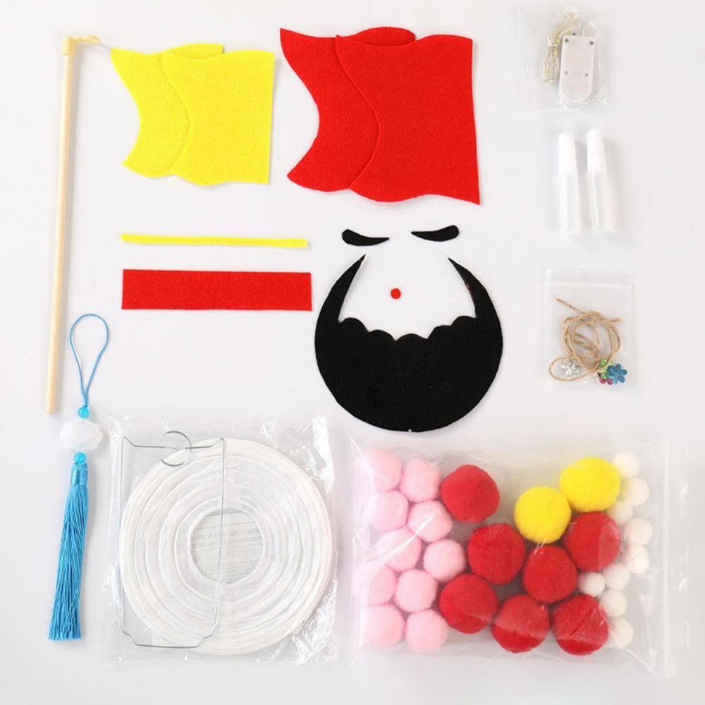 YIYU Lồng Đèn Giấy Thủ Công Trung Thu Có Đèn LED Phong Cách Retro