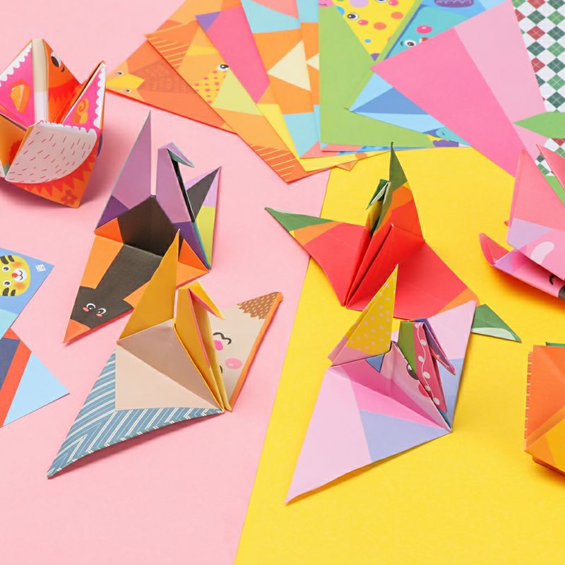 Bộ gấp giấy fun origami 144 tờ (kèm sách hướng dẫn chi tiết)