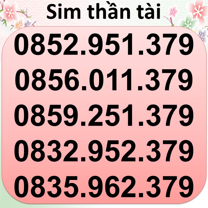 Sim thần tài giá từ 400k