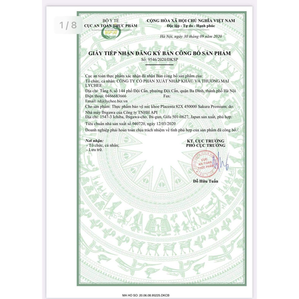 Nước uống đẹp da 82x Sakura Placenta 450000mg 500ml | Thế Giới Skin Care