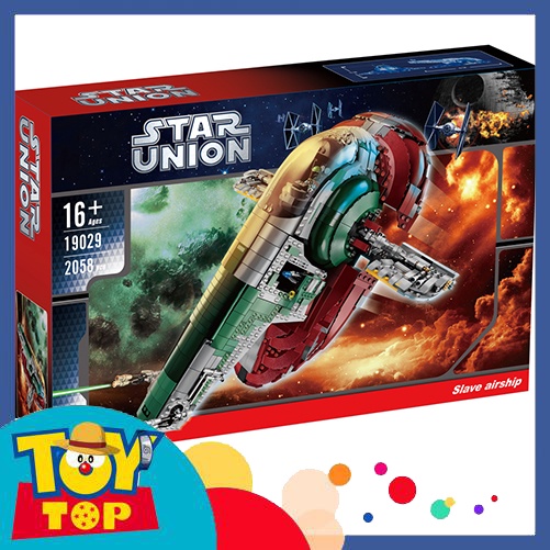 Đồ chơi lắp ráp ghép Star Wars tàu vũ trụ phi thuyền Slave 1 Boba Fett xếp hình mã 19029