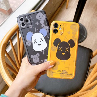 Ốp lưng điện thoại💖freeship💖 ốp lưng iphone idm viền con gấu kaws