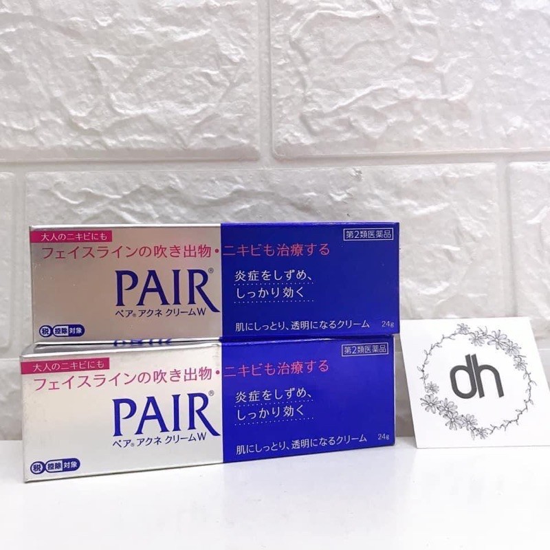Kem Hỗ trợ giảm mụn Pair Acne Care Cream W của Nhật 24g