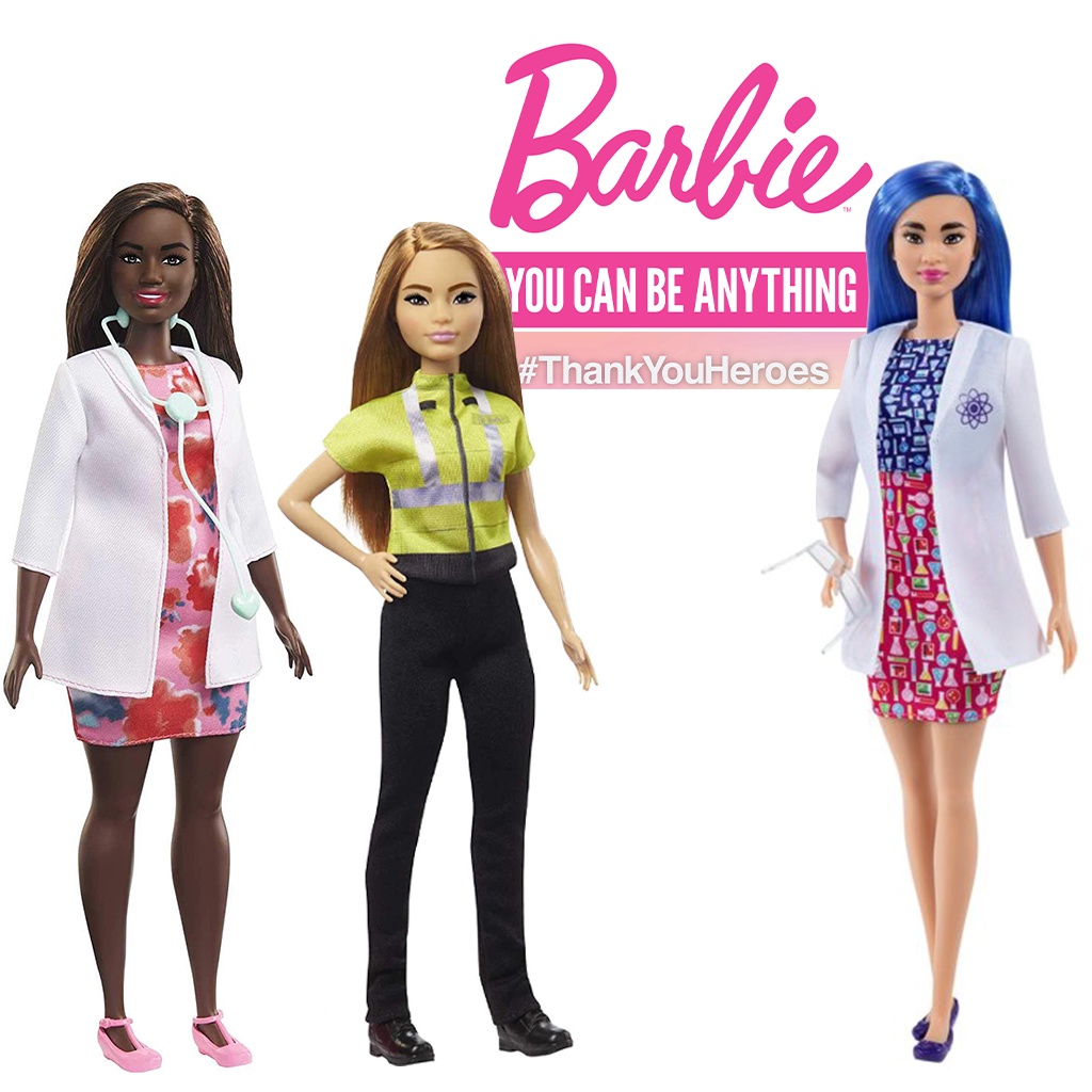 MỚI Búp Bê Barbie Nghề Nghiệp Tôn Vinh Lực Lượng Chống Dịch #Thankyouheroes Career Doll Nhiều Mẫu