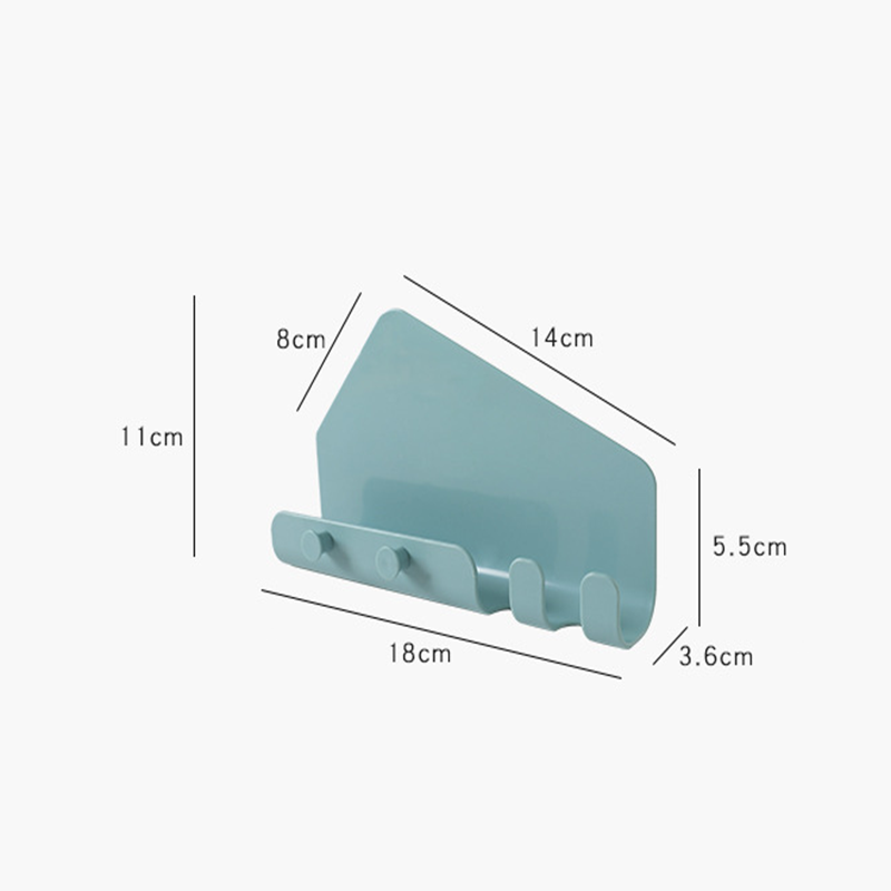 Giá đỡ điện thoại/ máy tính bảng gắn tường có 4 móc đa năng sáng tạo