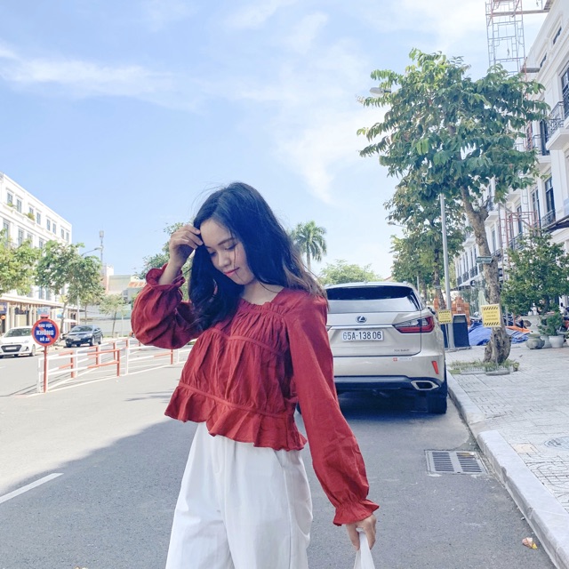 áo babydoll tay bồng