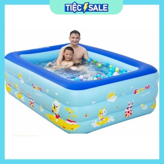BỂ BƠI PHAO BƠI 3 TẦNG CHỮ NHẬT 1,5M + TẶNG BỘ KEO VÁ