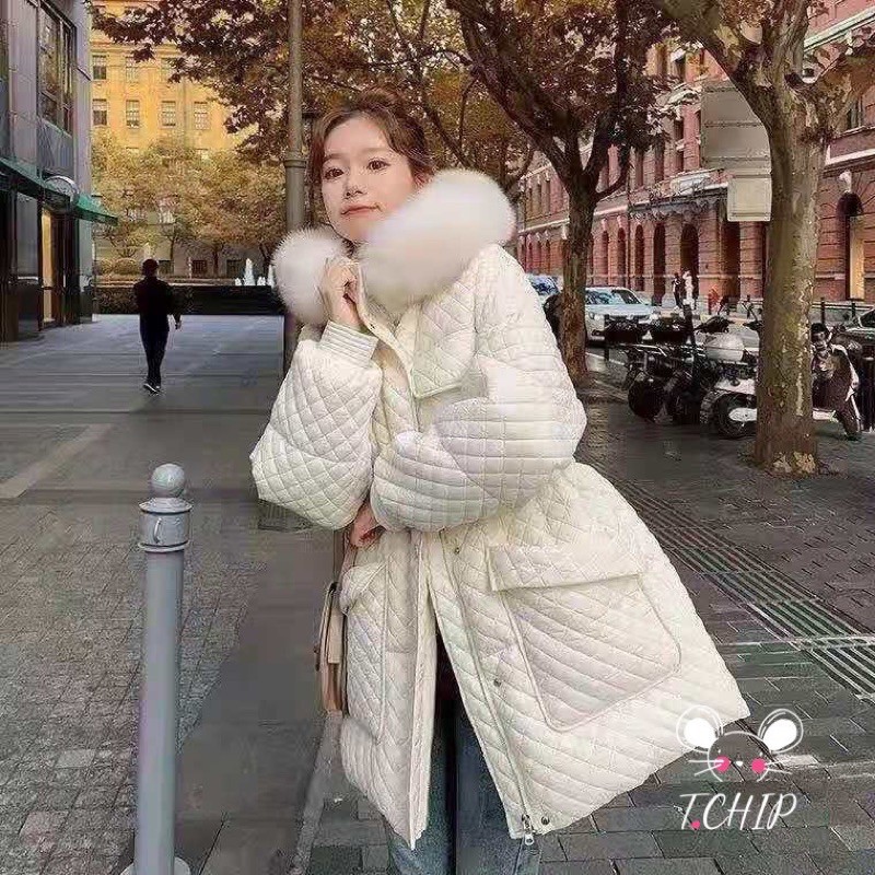 áo phao trám lông vũ mũ lông | BigBuy360 - bigbuy360.vn