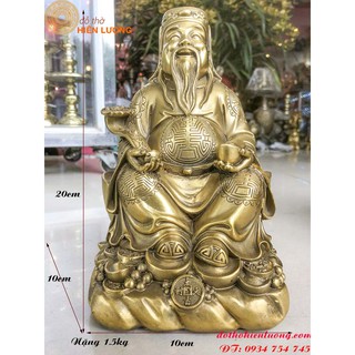 Thần Tài-Thổ Địa-Bằng Đồng (2 Tượng)
