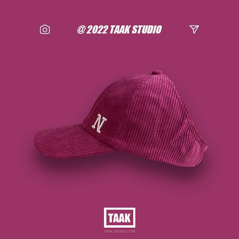 Mũ Lưỡi Trai Vải Nhung In Chữ N Thời Trang Xu Hướng