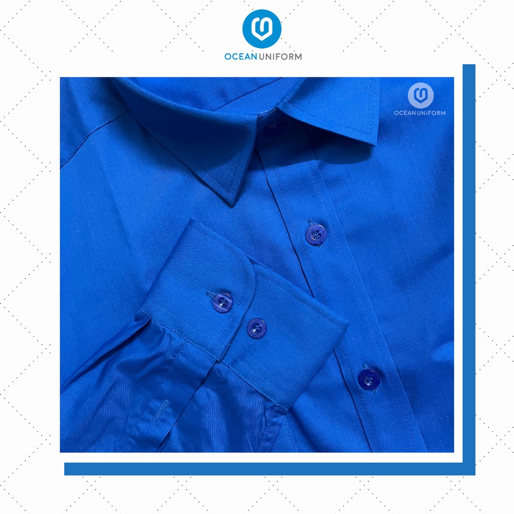 Áo đoàn thanh niên sơ mi nam nữ dài tay cao cấp Ocean Uniform