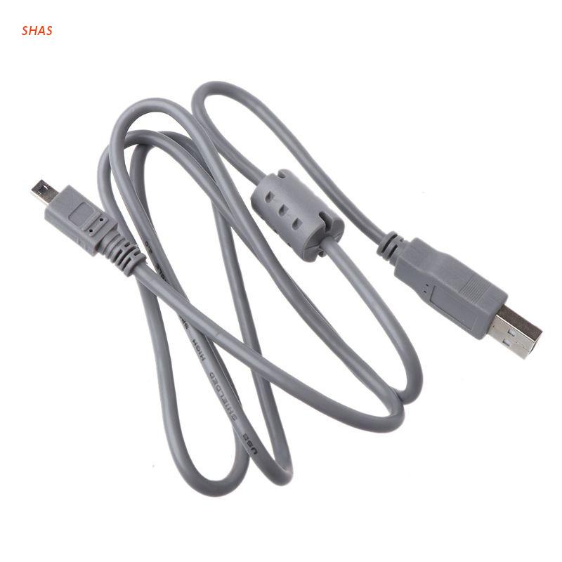 SHAS 1m USB to Mini 8 Pin Connector USB Charge Cable Cord for Nikon for Canon for SONY Digital Camera