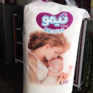 Bỉm quần nhật Gou kids M/L/xl/xxl 50 miếng