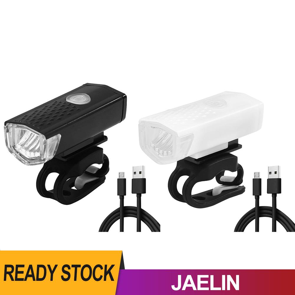 Đèn pha xe đạp 300LM LED chống nước + cáp sạc USB