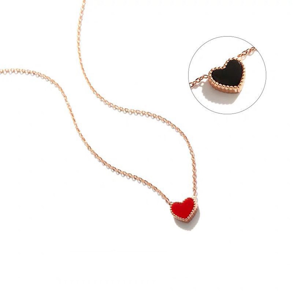 Dây chuyền mặt hình trái tim đơn giản thời trang cho nữ