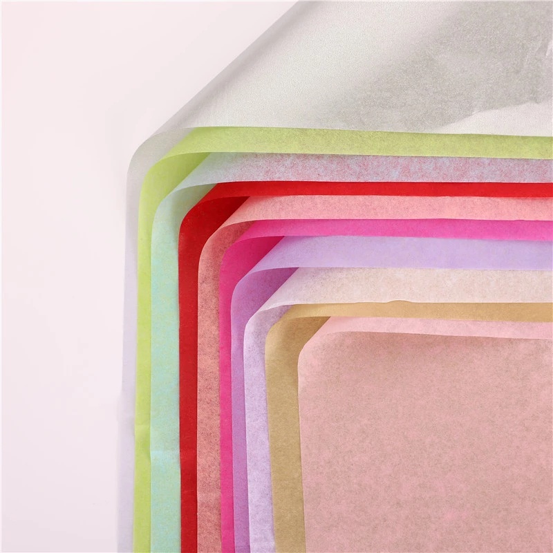 Set 35 tờ giấy gói quà/ trang trí hình chai rượu/ hoa thủ công nhiều màu sắc