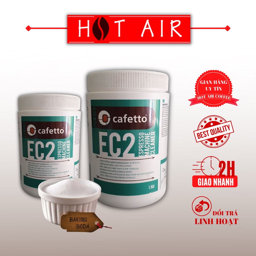 Bột vệ sinh máy pha cafe Caffeto - Hot Air