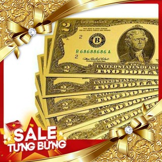 [Rất tinh xảo] tiền đô-la mạ vàng làm quà tặng may mắn