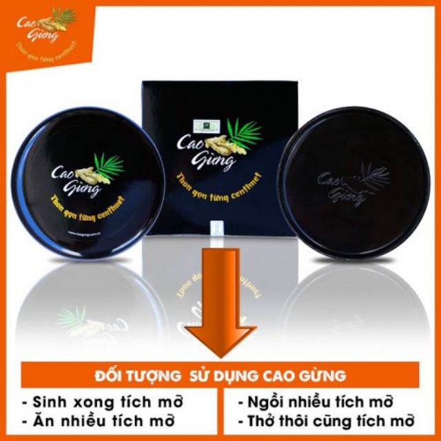 Cao Gừng Tan Mỡ Mẫu Mới 2021