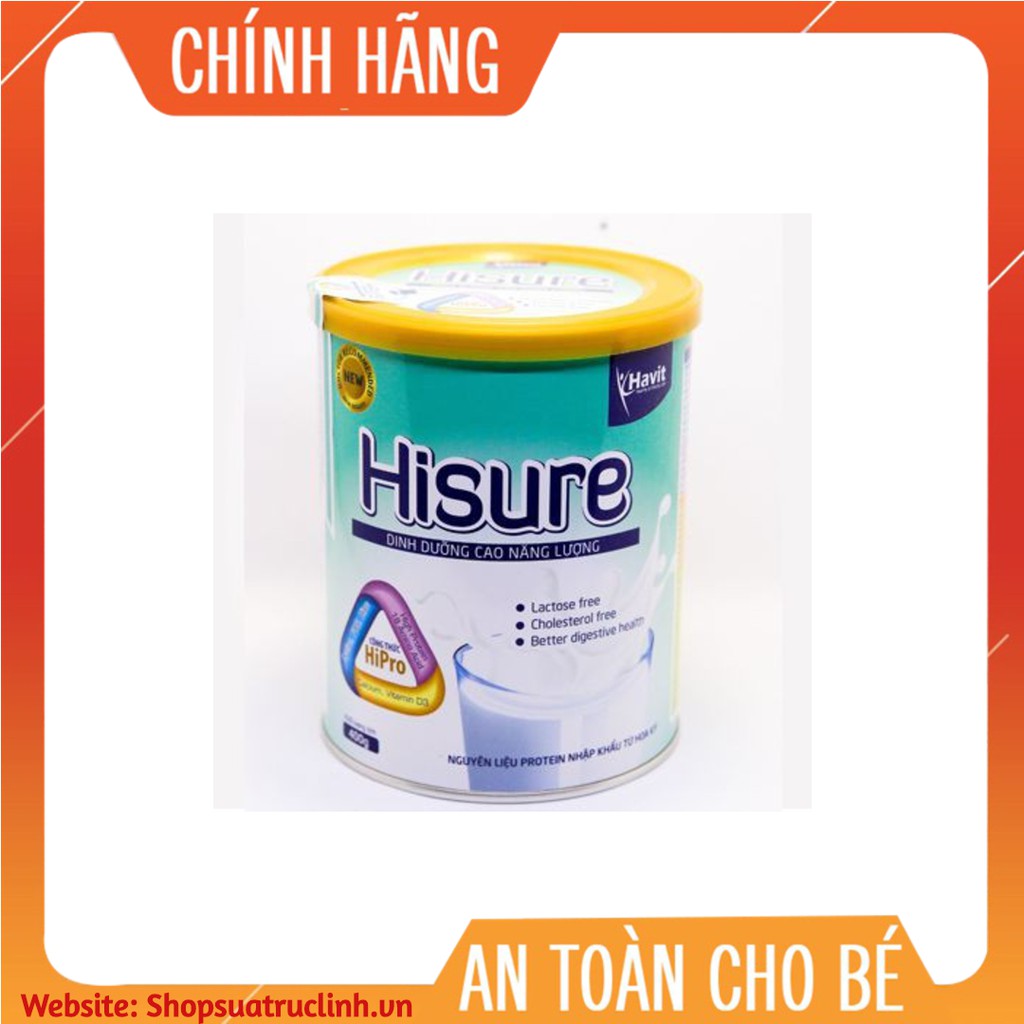 Sữa Dinh Dưỡng Cao Năng Lượng Hisure 400g date 2022