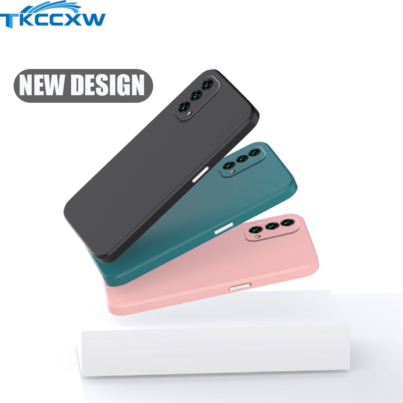 Ốp điện thoại silicon siêu mỏng viền bảo vệ camera cho Realme X Q2i Q2 Q3 Pro