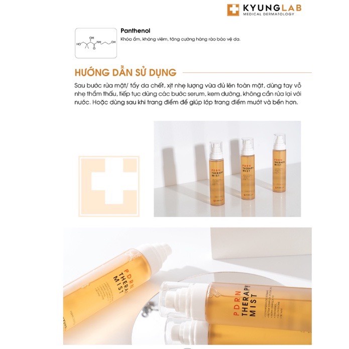 Xịt khoáng dưỡng ẩm KYUNG LAB PDRN THERAPY MIST 150ml chính hãng