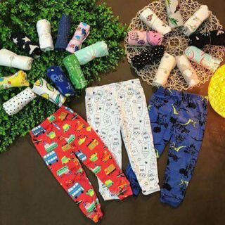Combo 10 quần cotton dài cho bé