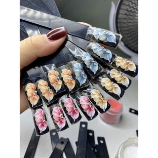 hoa bột nail gắn móng