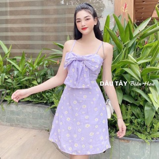 Live đầm 2 dây tiểu thư 159k. 120g