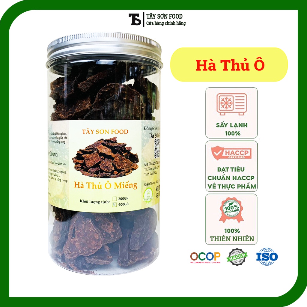 Hũ 400GR Hà Thủ Ô Miếng Đã Sơ Chế Dùng Hãm Trà Giúp Cải Thiện Tóc Bạc Sớm, Rụng Tóc, Hói Đầu