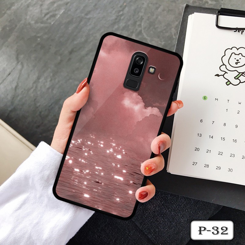 Ốp kính samsung J8 2018