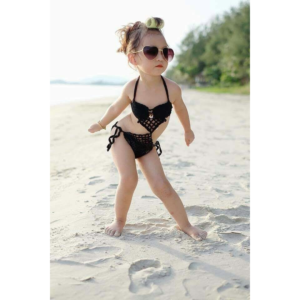 Bikini Liền Thân Cho Bé Gái