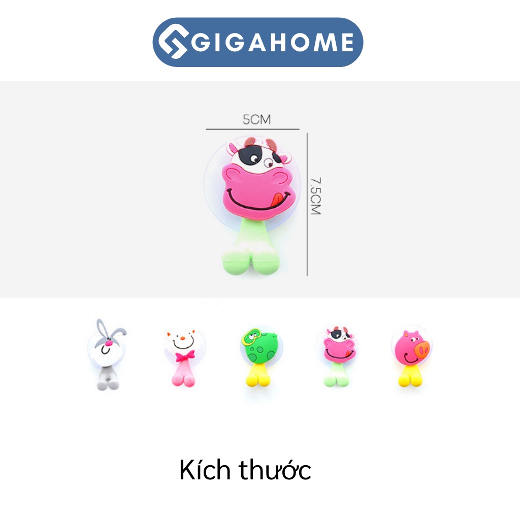 Móc Treo Bàn Chải Hình Cute Silicone GIGAHOME Hít Chân Không Rất Chắc Chắn 3590