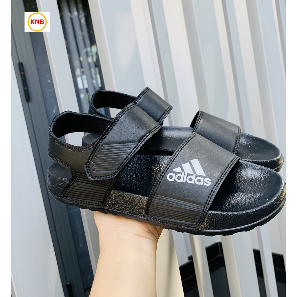 Giày Sandal -FREESHIP- Dép Sandal nam nữ , Quai hậu bền đẹp đế bằng siêu nhẹ, DAS màu đen