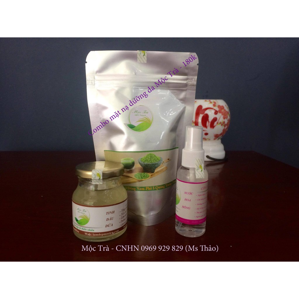 Combo mặt nạ dưỡng trắng da Mộc Trà