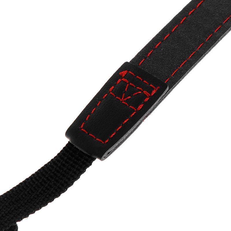 Wu máy ảnh vai cổ có thể điều chỉnh dây đeo bằng da giả phụ kiện đa năng màu đen cho pentax, v.v.
