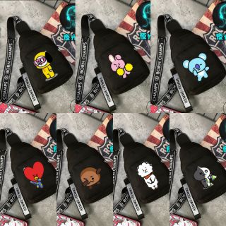 Túi bao tử đeo chéo BT21 Tata Chimmy Cooky Koya RJ  Mang Van Shooky