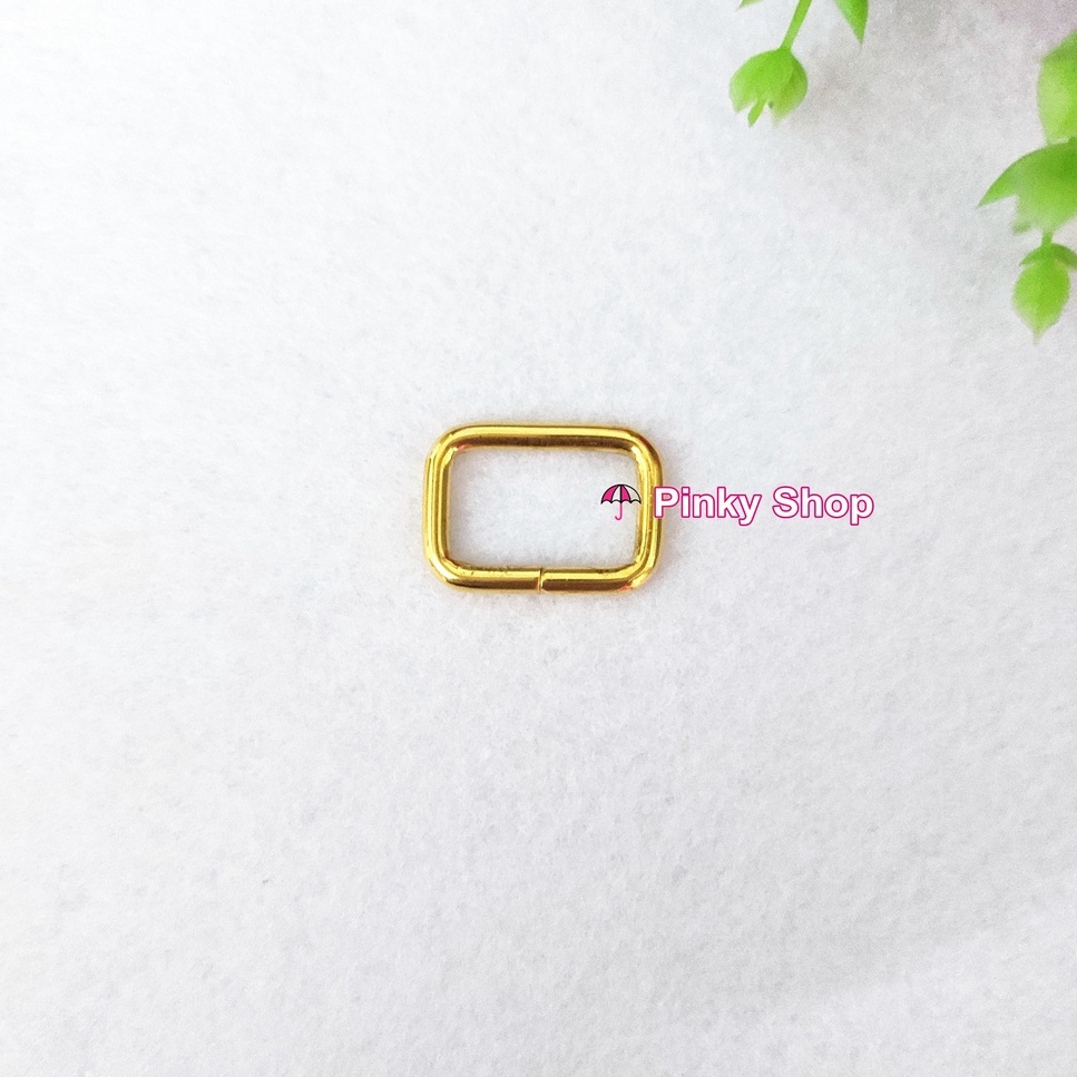 [Bán sỉ] Khoen chữ nhật 2cm màu vàng hàng đẹp chất lượng làm phụ kiện túi xách Pinky Shop