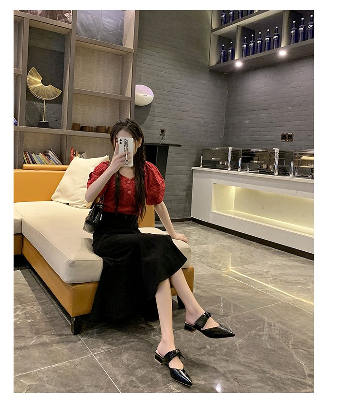 Dép Đế Bằng Mũi Nhọn Đính Nơ Thời Trang Cho Nữ | BigBuy360 - bigbuy360.vn