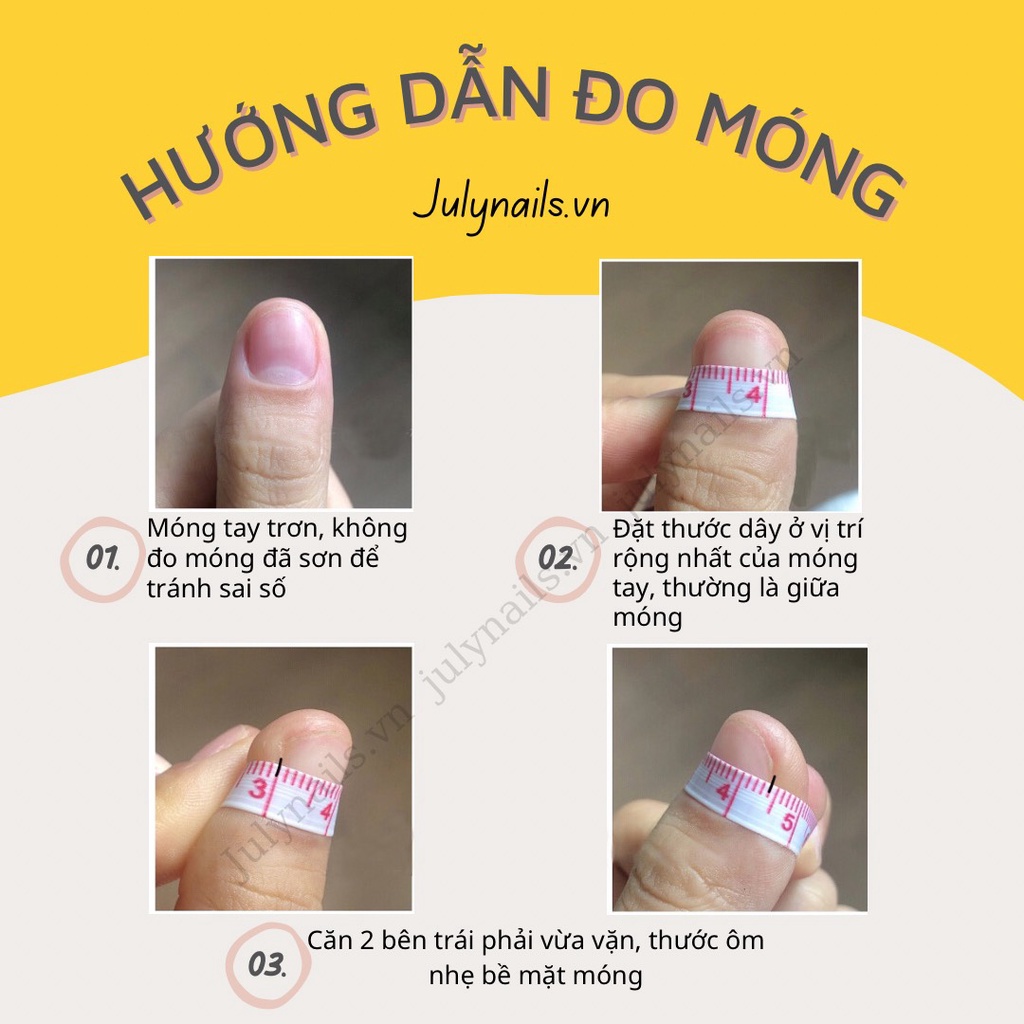 Bộ 10 móng giả họa tiết bò sữa dễ thương - Nail box họa tiết nổi 3D siêu xinh nb020 julynails.vn