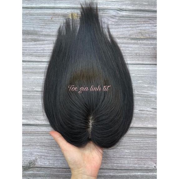 Phủ hói siêu da 4D Tóc thật ( ngôi giữa hoặc mái lệch tuỳ chọn )