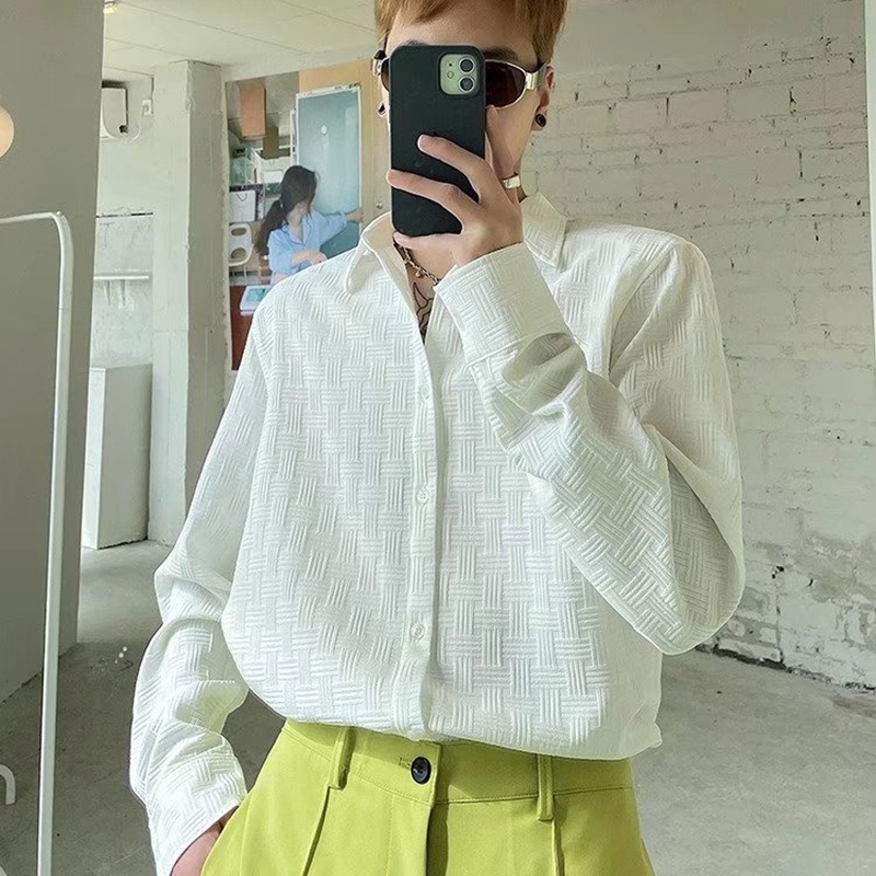 Áo Sơ Mi Tay Dài Phong Cách Thời Trang Hàn Quốc Mới Size M-3xl