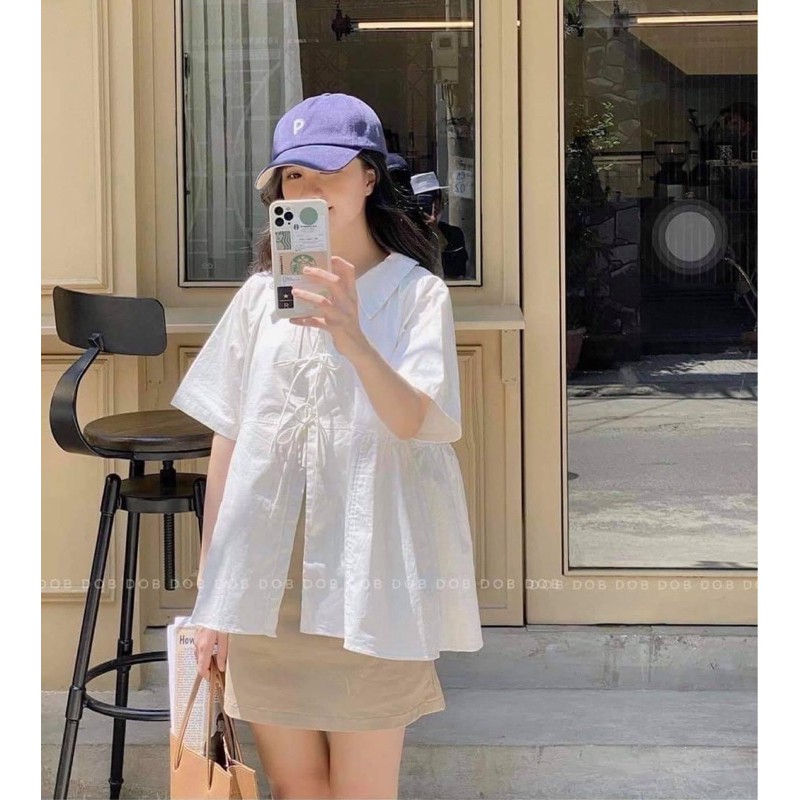Set Áo bbd buộc dây + chân váy kaki feedback ở cuối🍒 | BigBuy360 - bigbuy360.vn