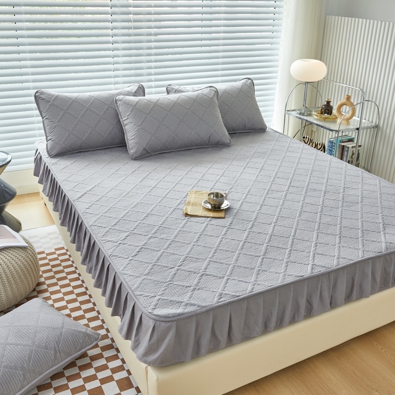 Bộ ga gối coton kháng khuẩn lớp chống thấm SHOP vũ thị thơm