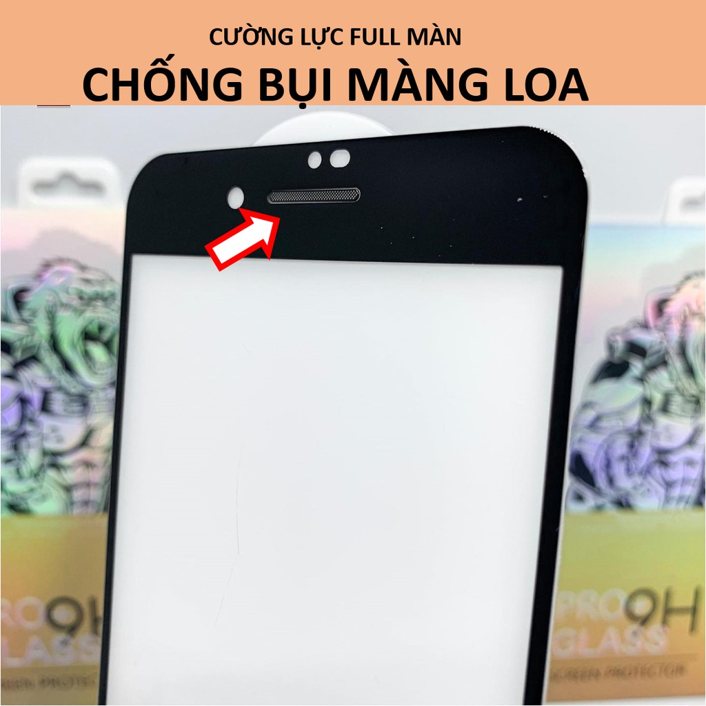 Kính cường Lực iPhone KingKong Chống Bụi Loa 6/6plus/6s/6splus/7/7plus/8/8plus/x/xr/xs/11/12/pro/max/plus/promax/se