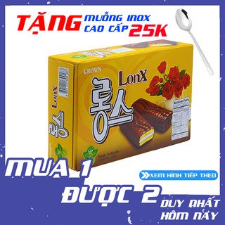 MUA 1 ĐƯỢC 2, bánh crown Lonx sô cô la Hàn Quốc, hàng tốt Bảo Khanh, đồ ăn vặt Hàn Quốc
