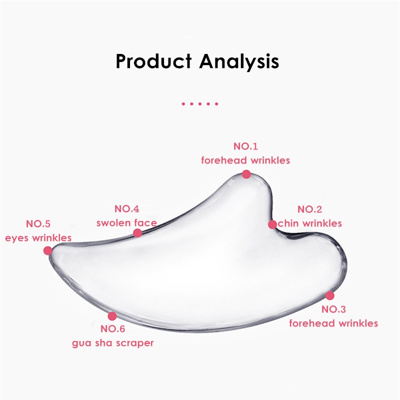 Scraper Body Massage Facial Tool Gua Sha Board SPA V Shape Face Lift Massager Giảm bọng mắt