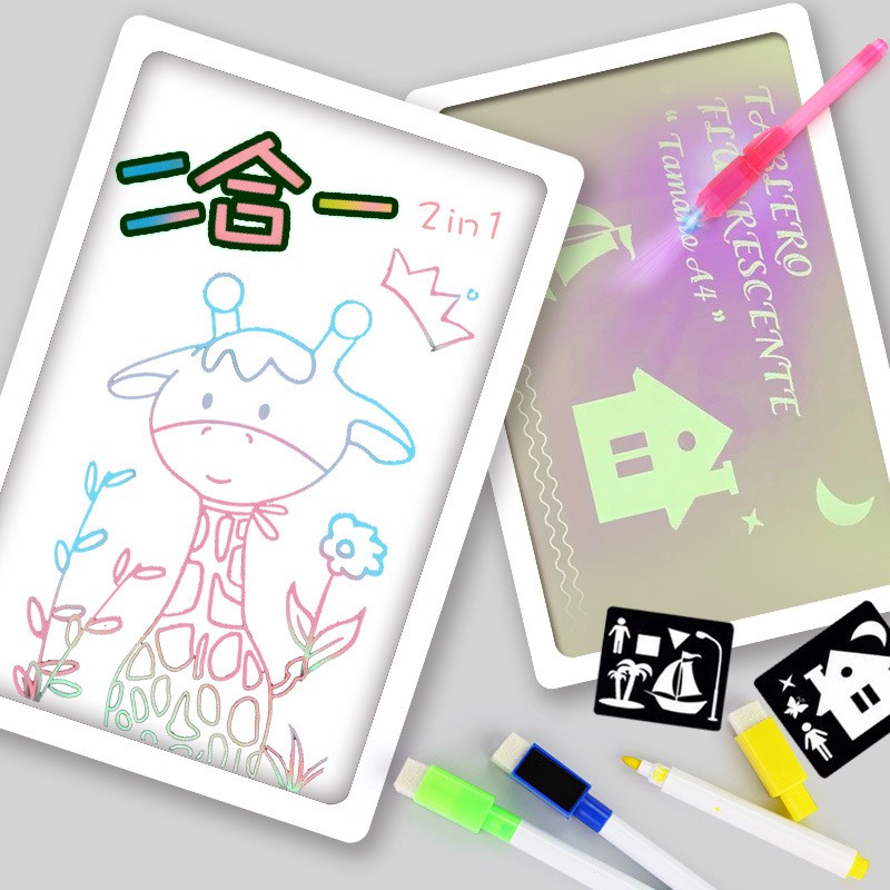 Bảng vẽ phát sáng 3D cho bé